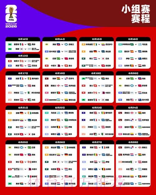 世界杯小组赛赛程怎么查 世界杯小组赛赛程怎么查